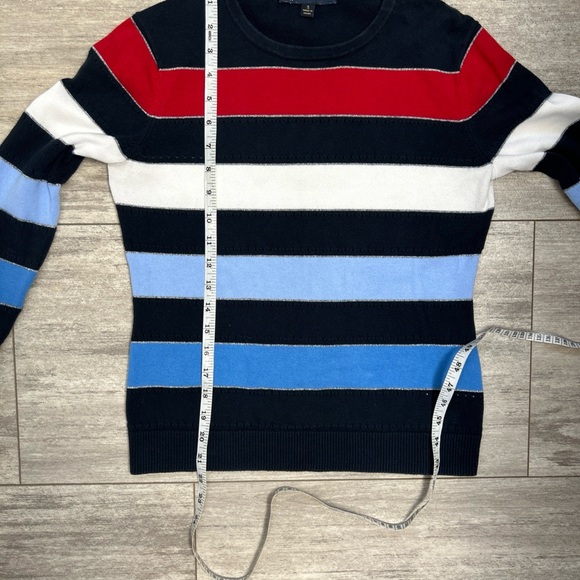 Brooks Brothers Red white Blue Striped Crewneck 3/4 sleeve Sweater - Picture 7 of 7